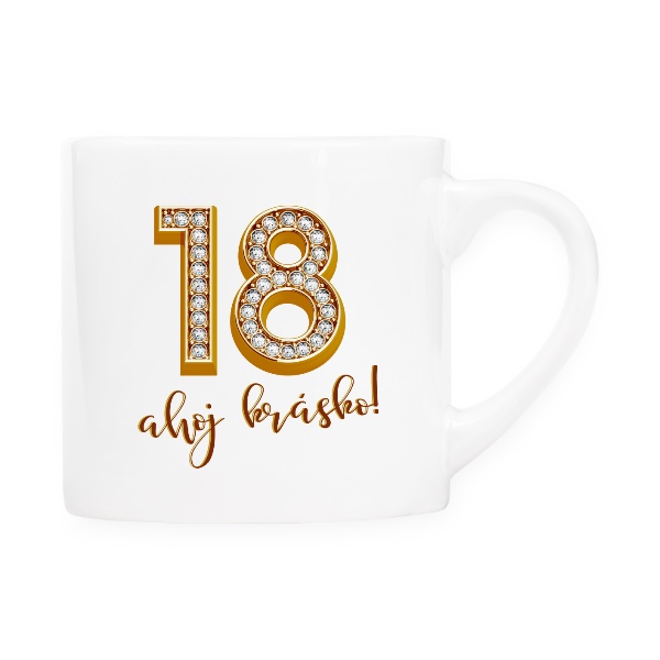 18. narozeniny diamanty ve zlatě ahoj krásko