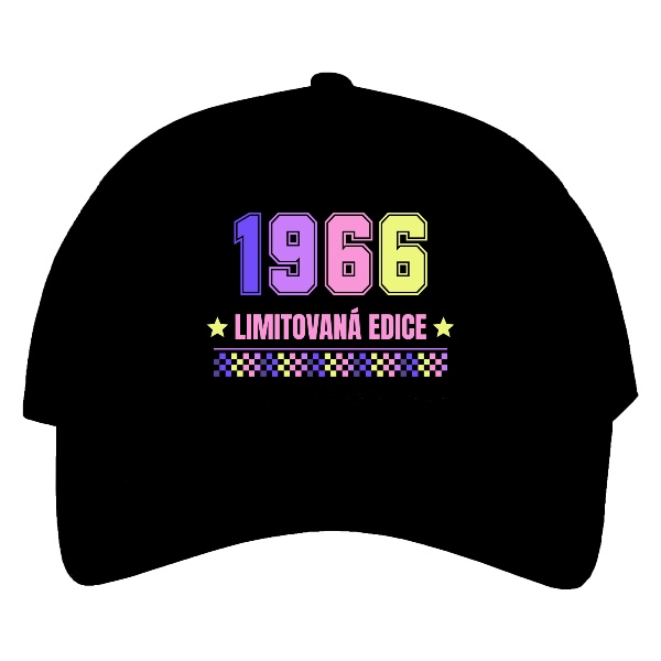 Kšiltovka s potiskem 1966 limitovaná edice pastelové barvy