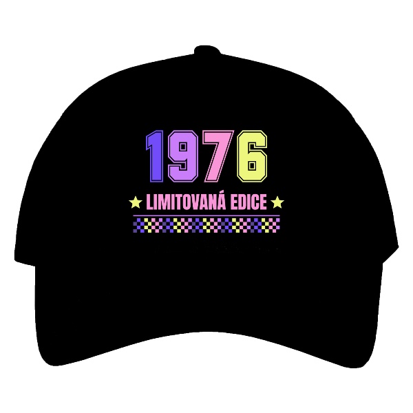 Kšiltovka s potiskem 1976 limitovaná edice pastelové barvy
