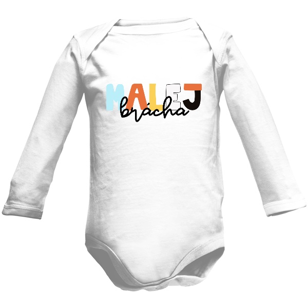 Barevný nápis Malej brácha