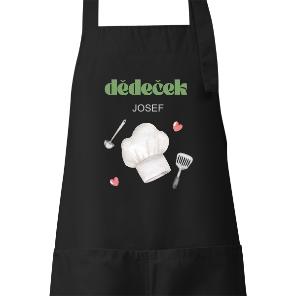 Dědeček kuchař s upravitelným jménem