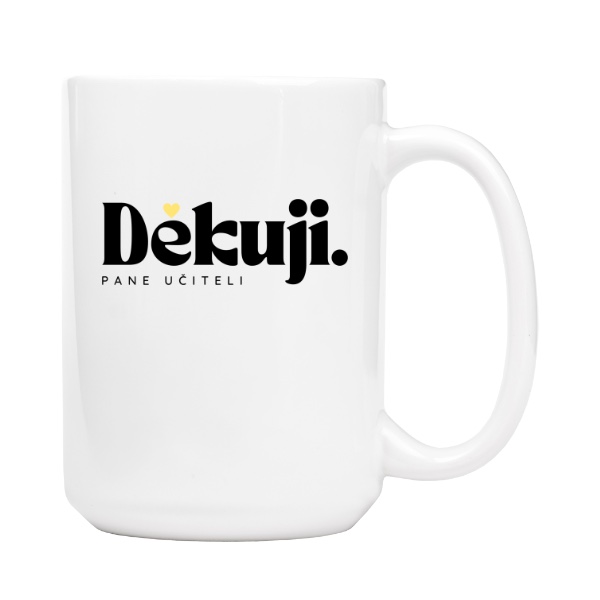 Děkuji pane učiteli žluté srdíčko