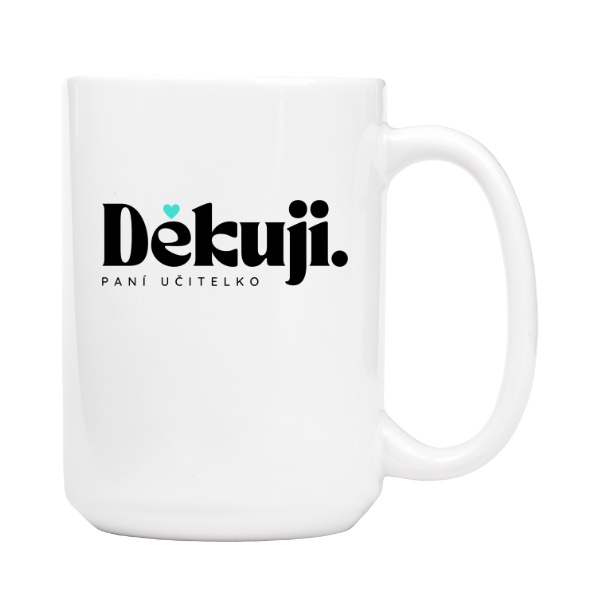 Děkuji paní učitelko s tyrkysovým srdíčkem