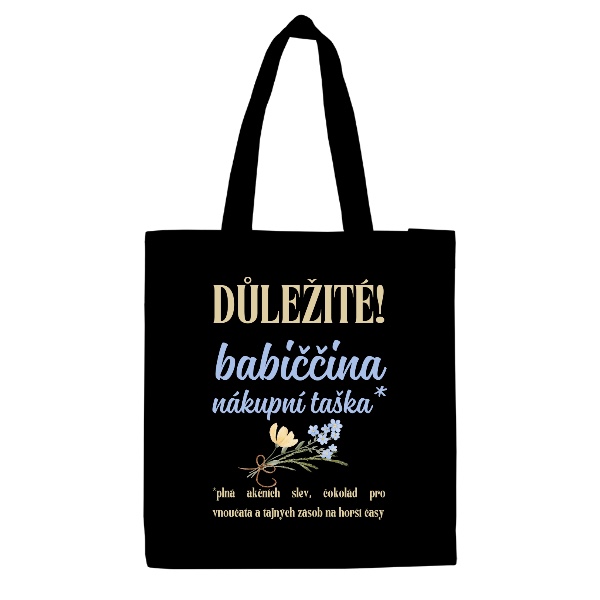 Důležité babiččina nákupní taška