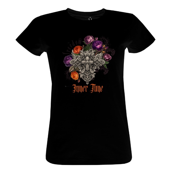 Inner Tune ornamentální kříž a květiny