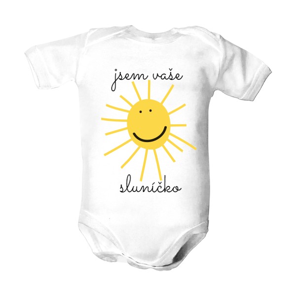 Dětské body  s potiskem jsem vaše sluníčko