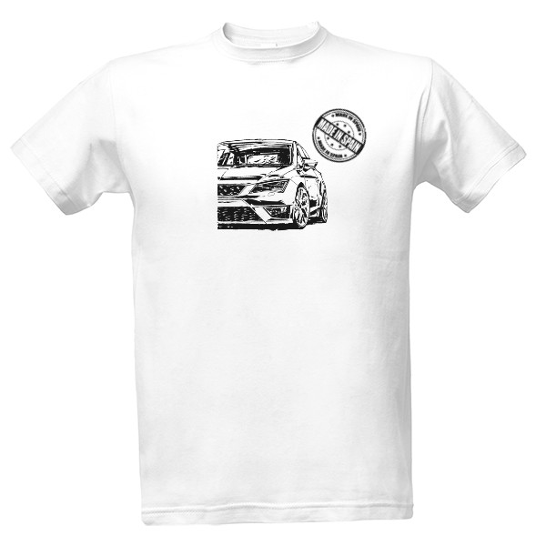 Tričko s potiskem Made in Spain - SEAT Leon 5F