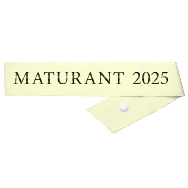 Maturant 2025 černozlaté písmo