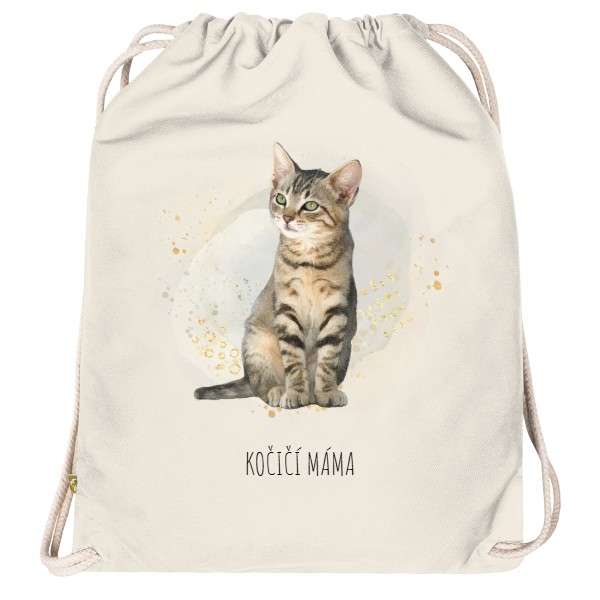 Mourovaté koťátko s upravitelným textem