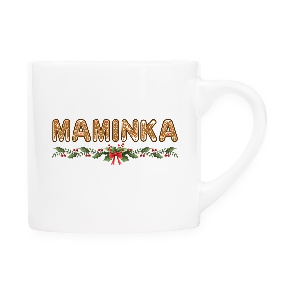 Nápis maminka a Vánoce z perníčků s upravitelným rokem