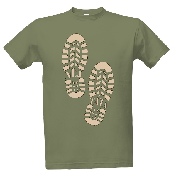 Tričko s potiskem Nej táta otisk boty