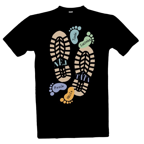 Nej táta stopa se jmény čtyř dětí