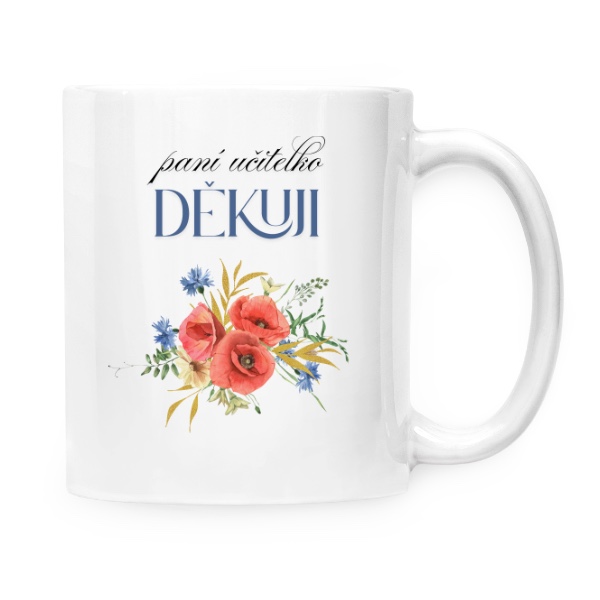 Paní učitelko děkuji s vlčími máky