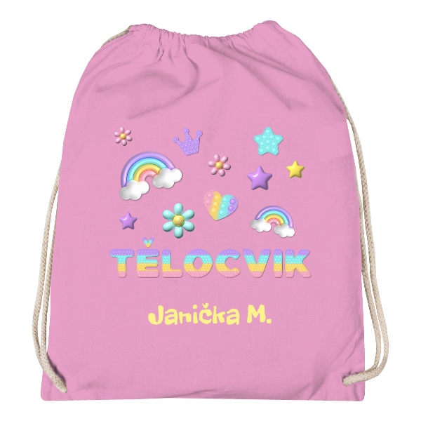 Pop It tělocvik s upravitelným jménem