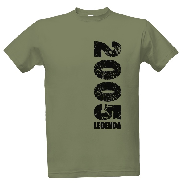 Tričko s potiskem Rok 2005 legenda černý nápis