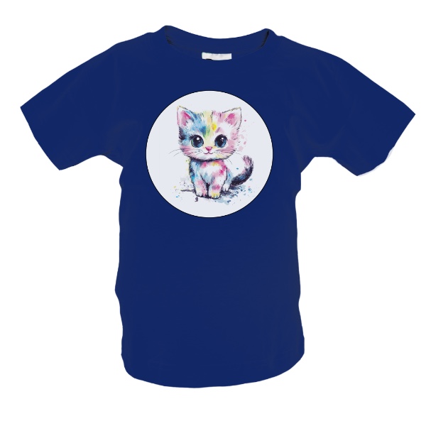 Roztomilé koťátko v pastelových barvách