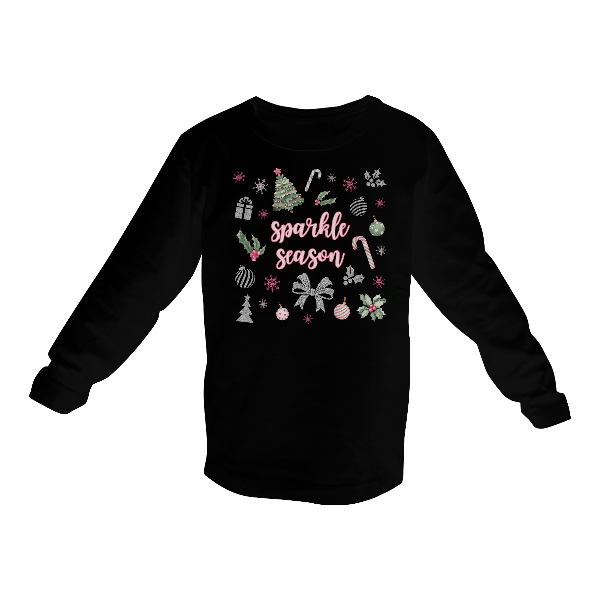 Tričko s potiskem Sparkle season vánoční design