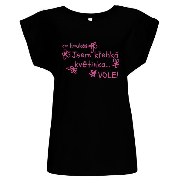 Tričko s potiskem Tričko pro květinku 