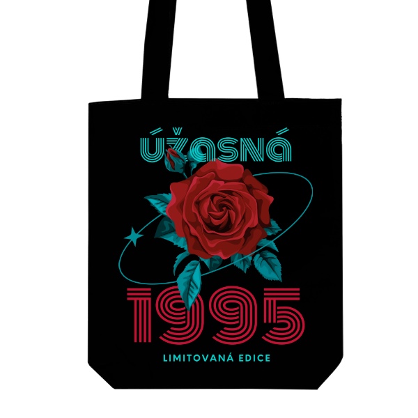Taška z bio bavlny s potiskem Úžasná 1995 limitovaná edice retro