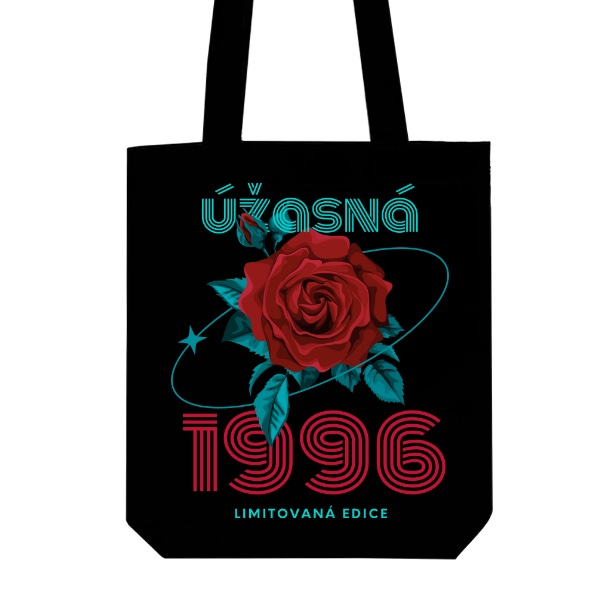 Taška z bio bavlny s potiskem Úžasná 1996 limitovaná edice retro