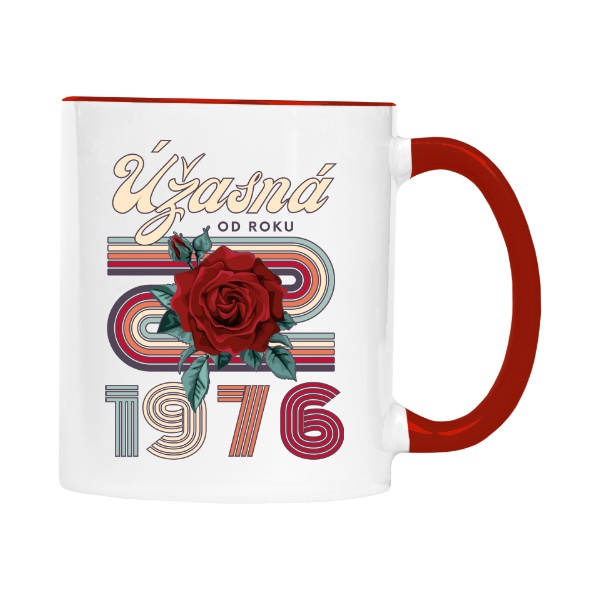 Úžasná od roku 1976 s růží