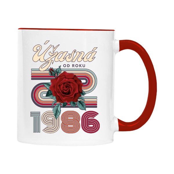 Úžasná od roku 1986 s růží