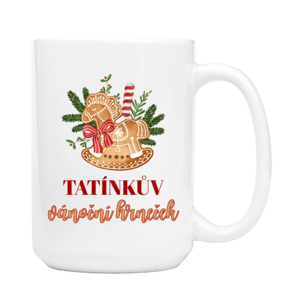 Vánoční design pro tatínka s perníkovým houpacím koněm